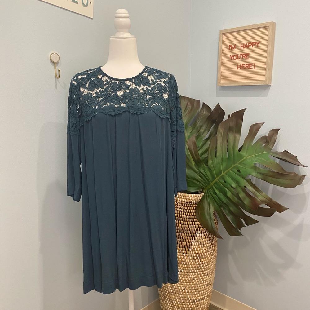 H&M teal dress